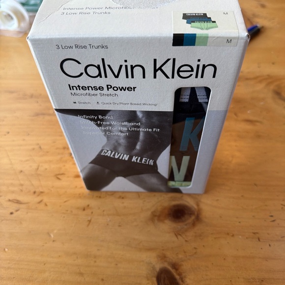 Calvin Klein Other - Calvin Klein Intense Power Microfiber Low Rise Trunks (3-Pack) – Size M